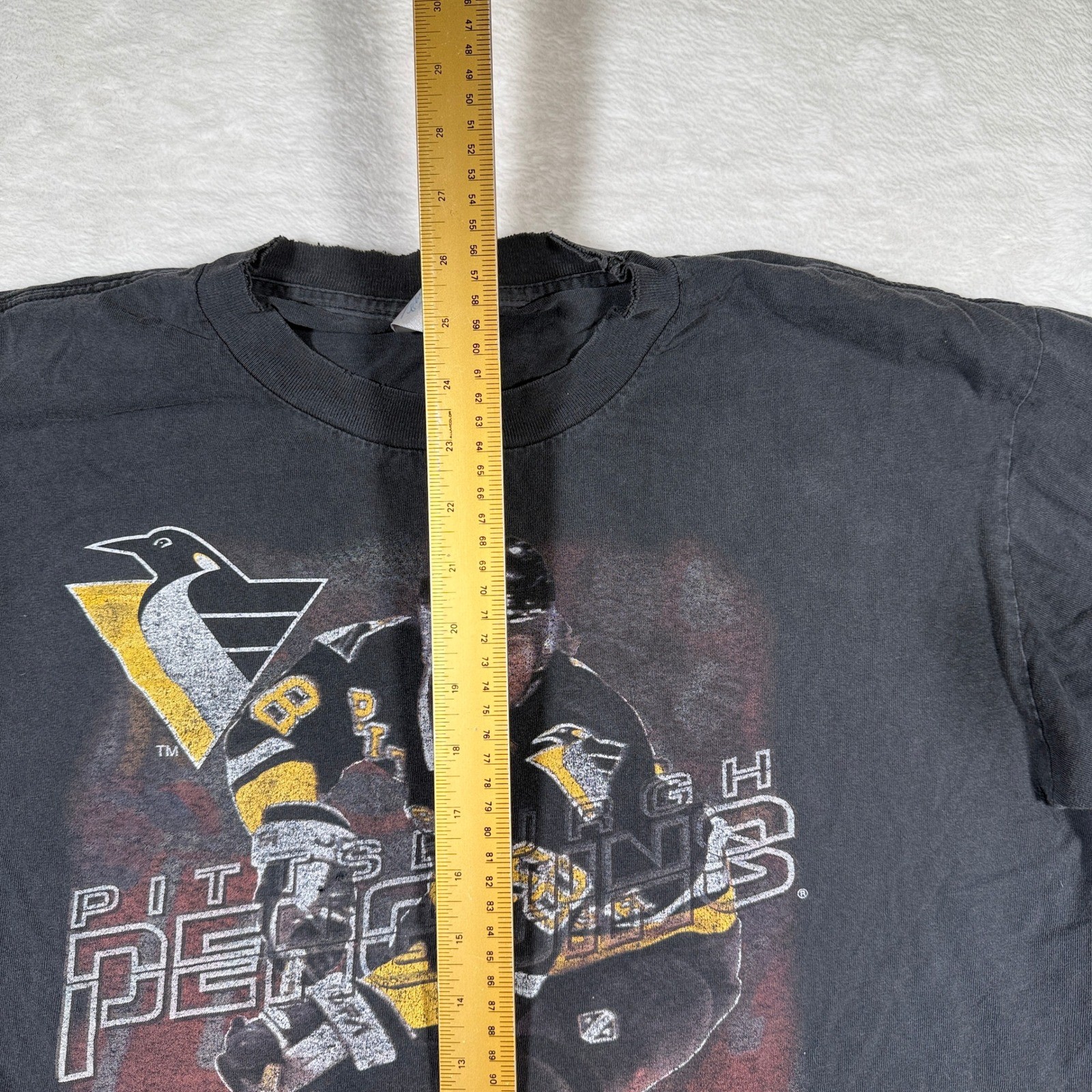 Vintage Pittsburgh Penguins Jaromir Jagr T Shirt Size L Retro Hockey gallery