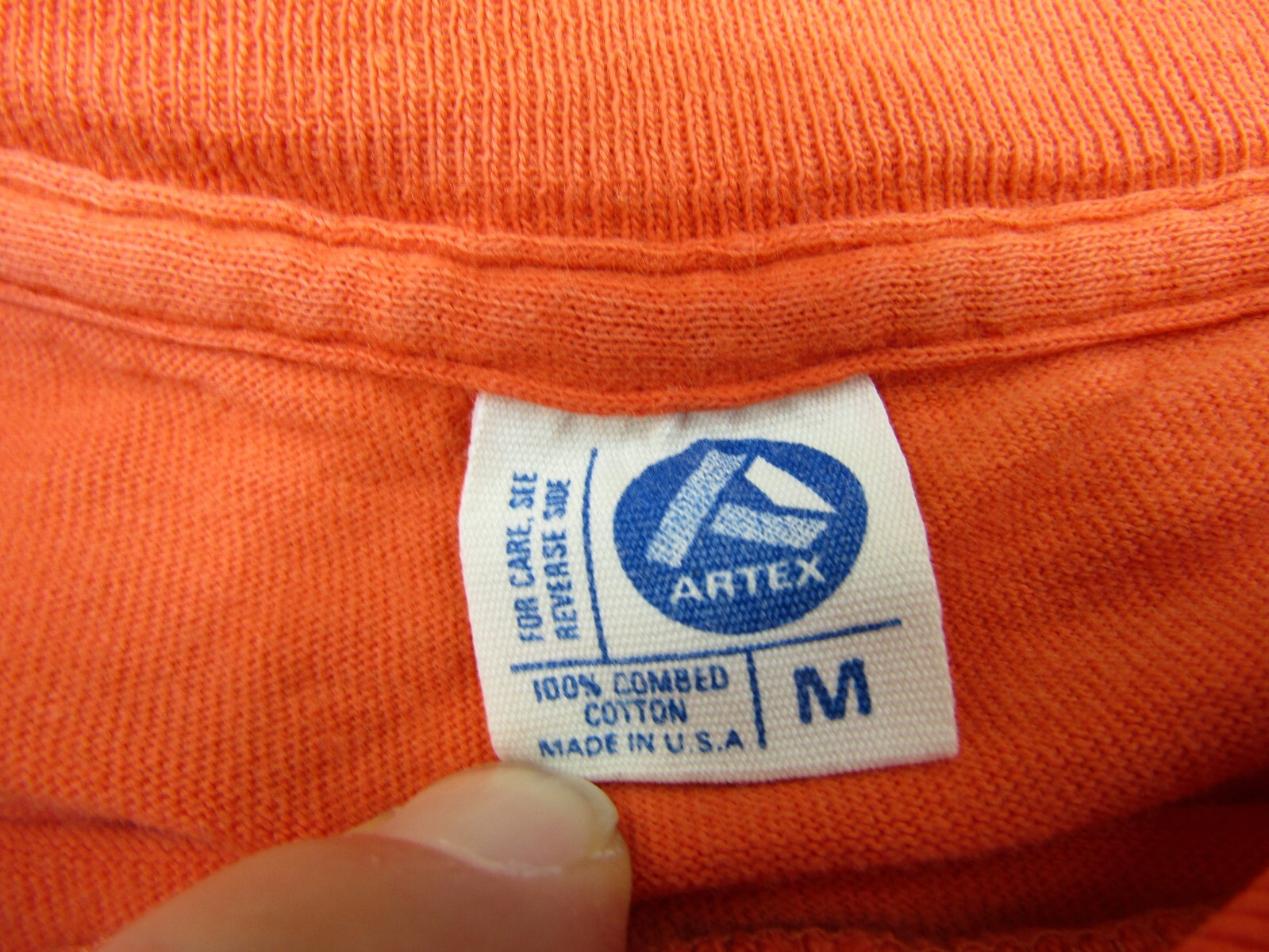 VTG Airmen Do It Better T-Shirt Mens Medium Orange Military Eagle Artex 80s Tee gallery