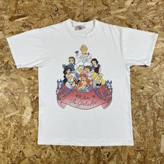 Vintage 90s Disney Princess Where The Girls Are White Shirt Size Large