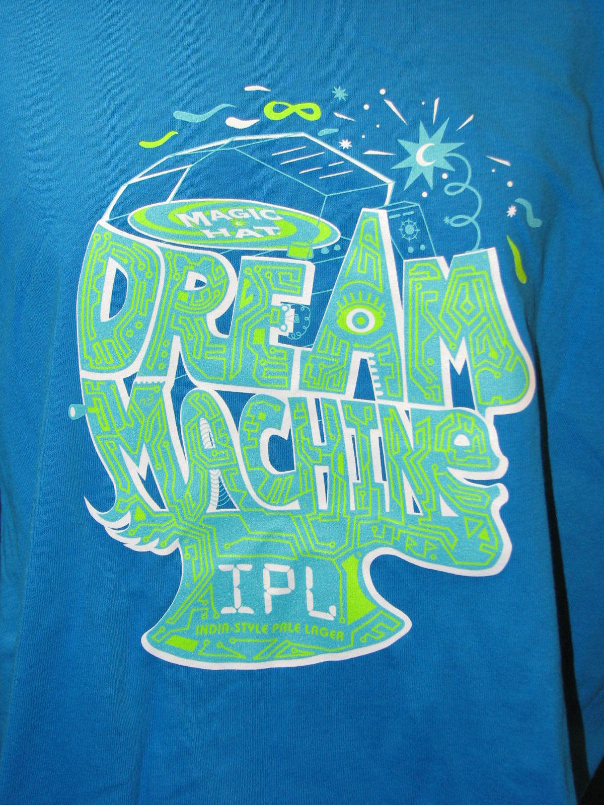 New Magic Hat Brewing Company Dream Machine IPL India Pale Lager Beer T Shirt L gallery