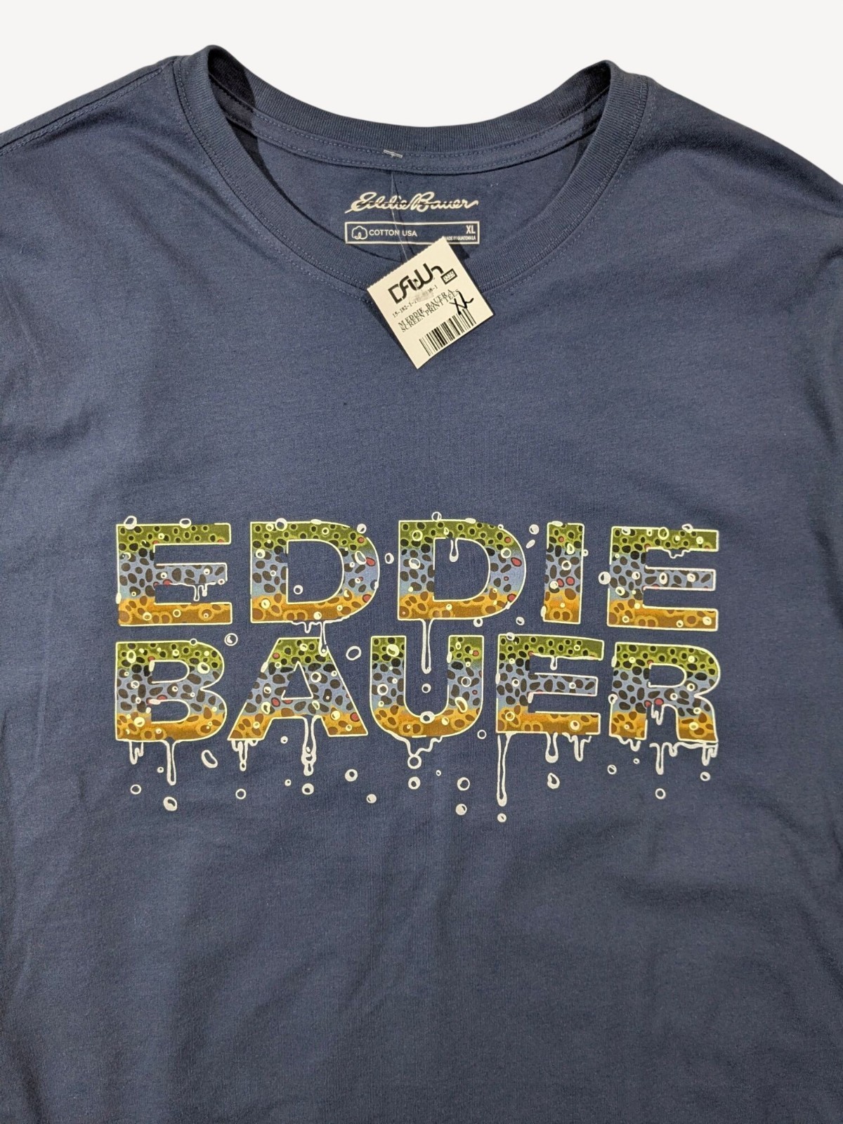 Eddie Bauer Men's Blue Crewneck Short Sleeve Graphic T-Shirt XL NWT gallery