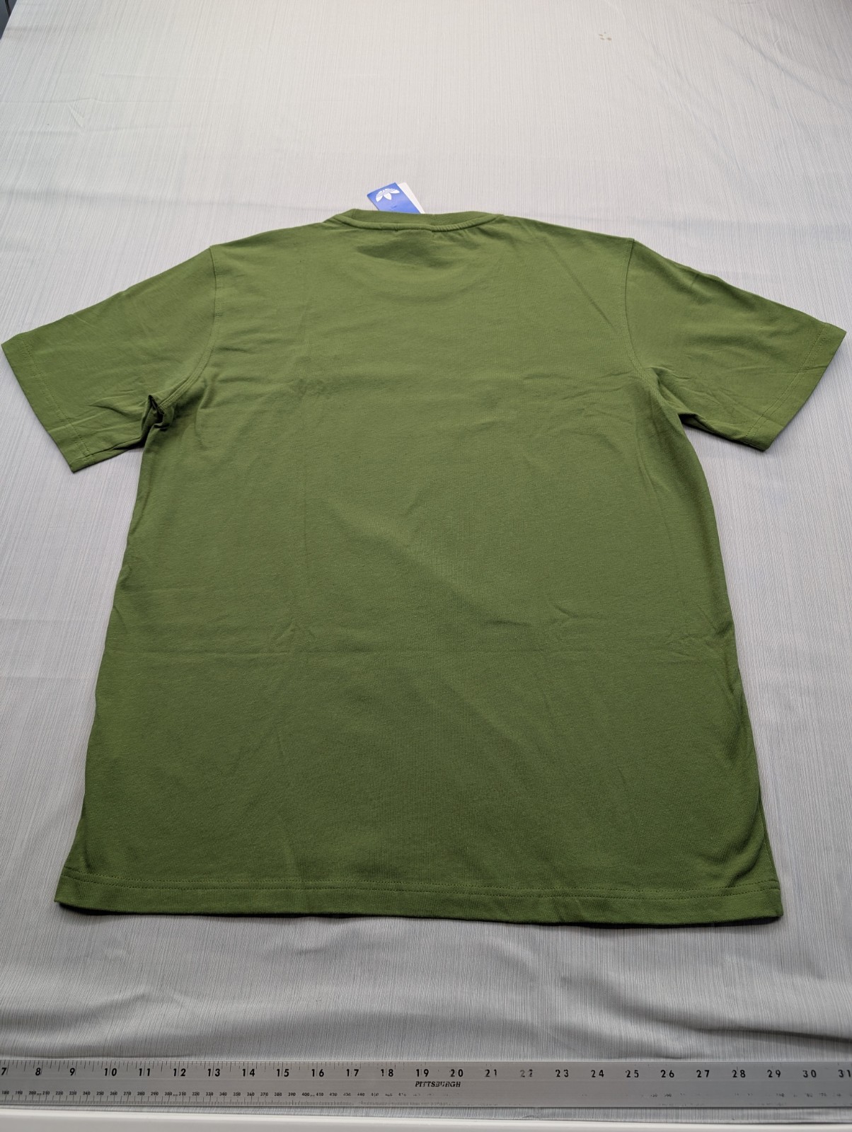 New Adidas Trefoil Essentials Tee Shirt Mens Size Large Tech Olive TShirt gallery