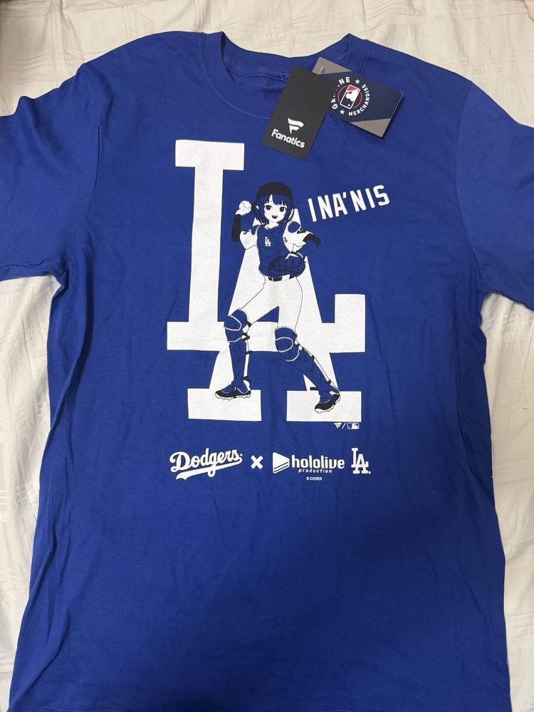 Official LA Dodgers x Hololive Night T-Shirts Ina’nis Medium 7/5/25 2025