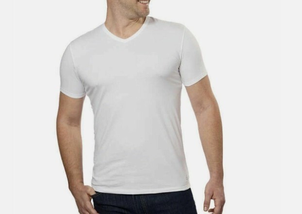 3 PACK CALVIN KLEIN V NECK SIZE 2XL XXL BLACK WHITE COTTON STRETCH T-SHIRTS NWT gallery