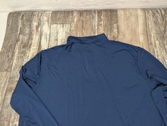 Real Essentials Long Sleeve Shirt Men’s 2XL Quarter Zip Casual Poly Spandex