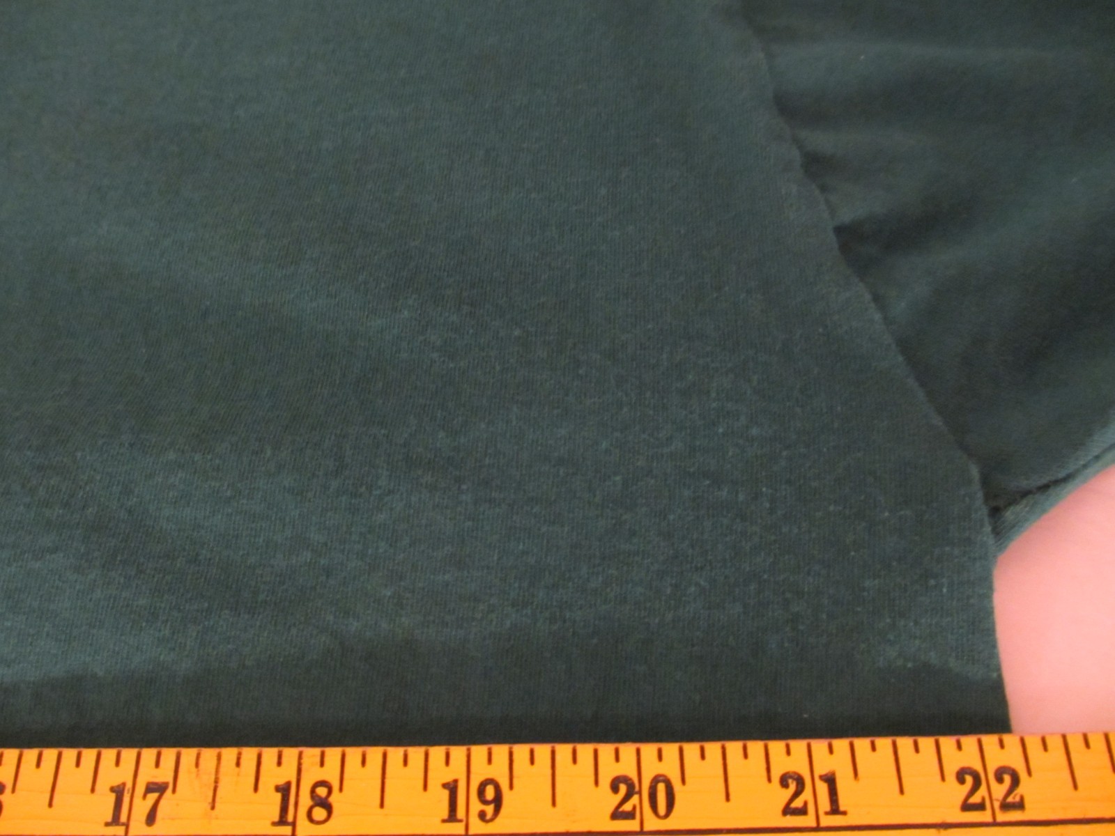 Vintage Russell Athletic Blank Green T Shirt Tag Size XL Made in USA gallery