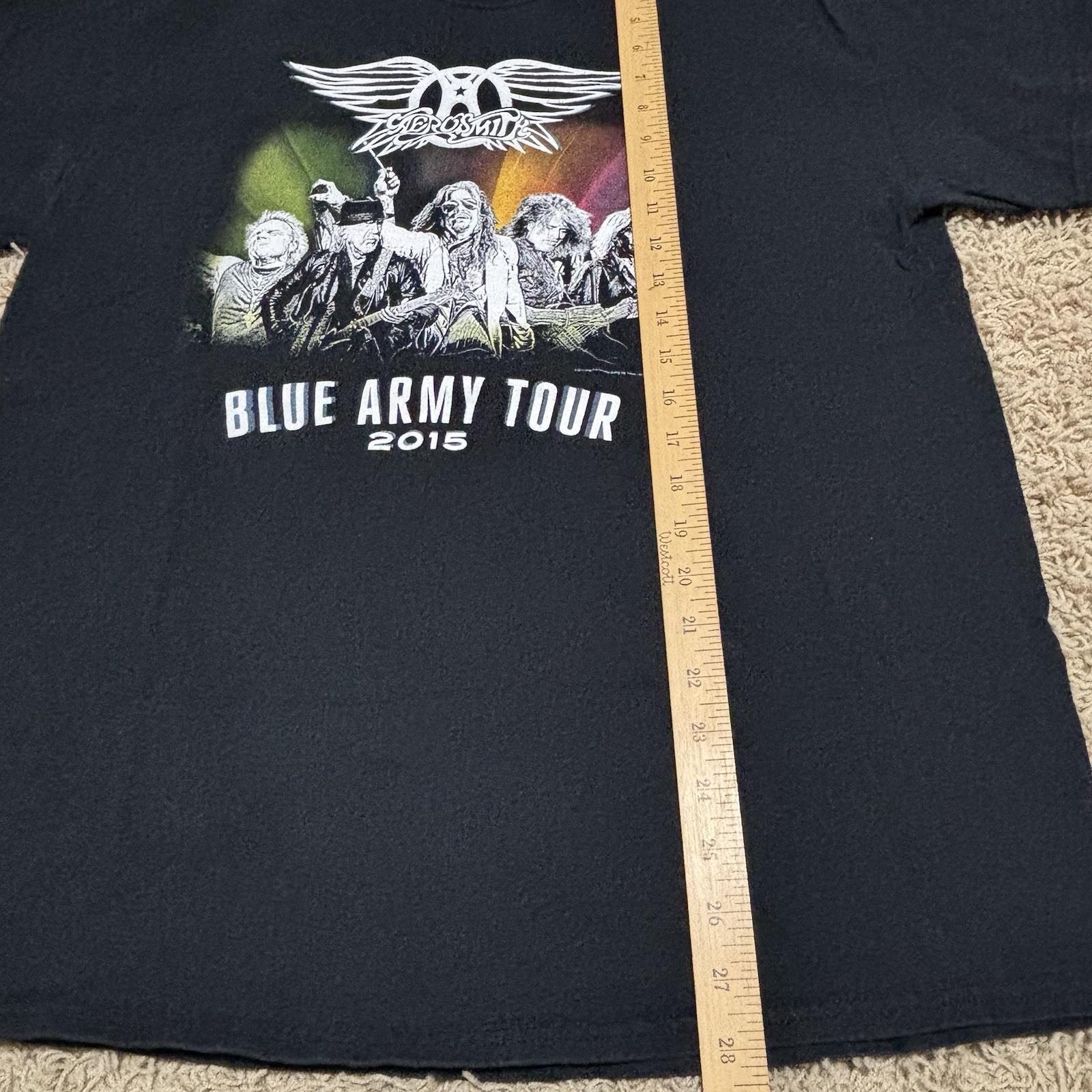 Aerosmith 2015 Blue Army Tour concert tshirt Mens Large Retro Rock Band Tee gallery