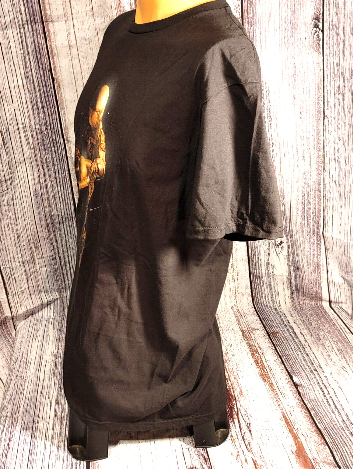 Delta soft, SiFi fantasy, astronaut in outer space. large T-shirt, 100% cotton. gallery