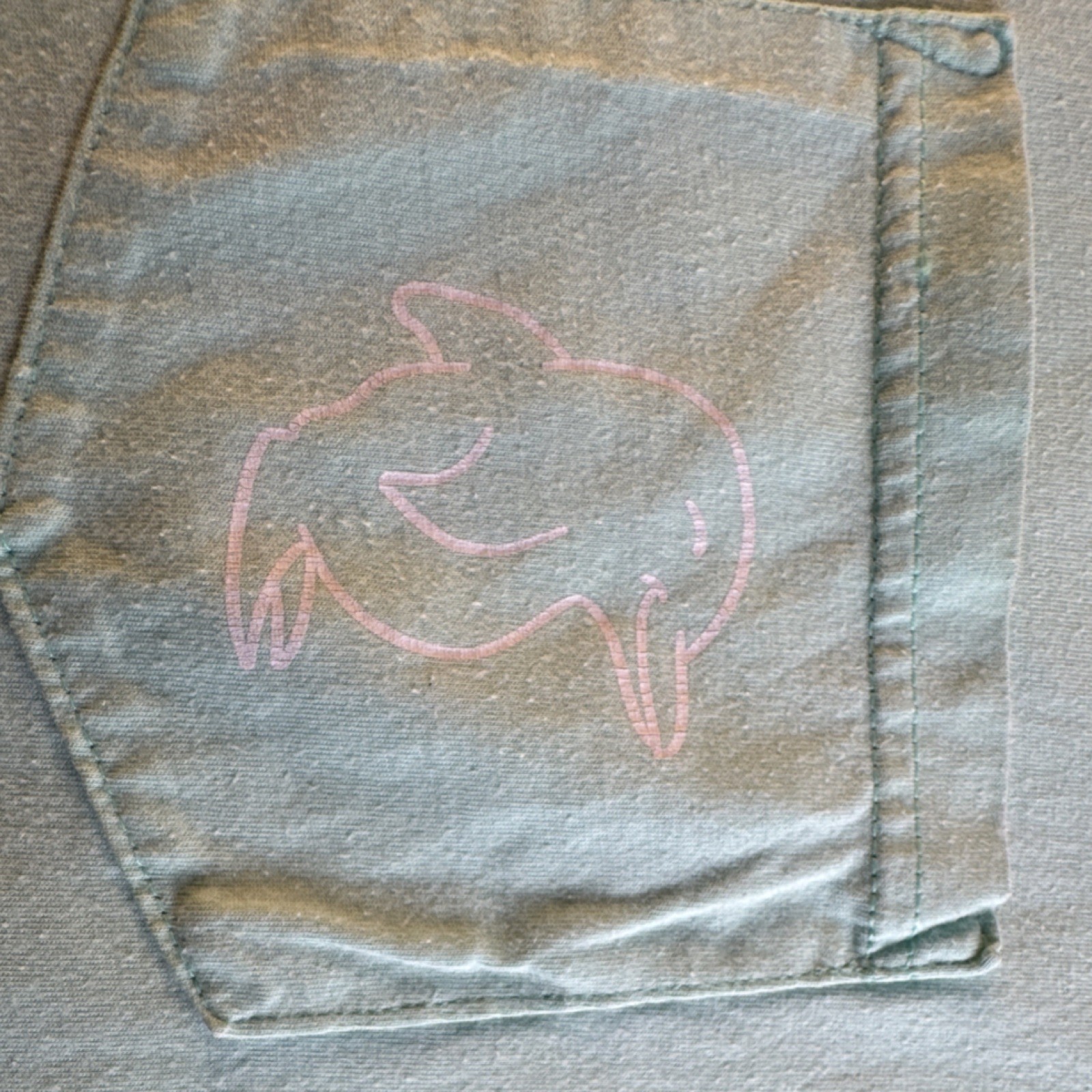 (1012) Thirty-A Threads Men's Light Blue Crew Neck Dolphin Pocket T-Shirt L gallery