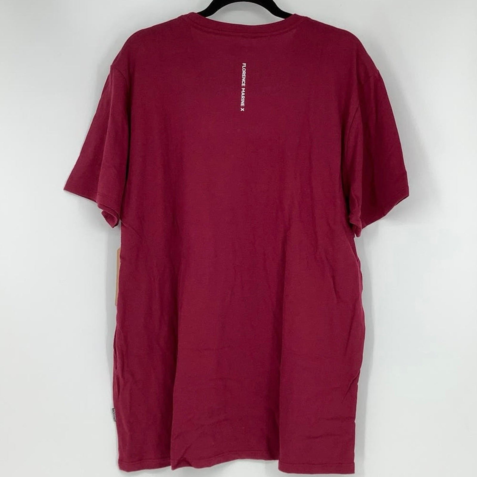 NEW! Florence Marine X Men's Large Marine Exploration Maroon T-Shirt M14-1 gallery