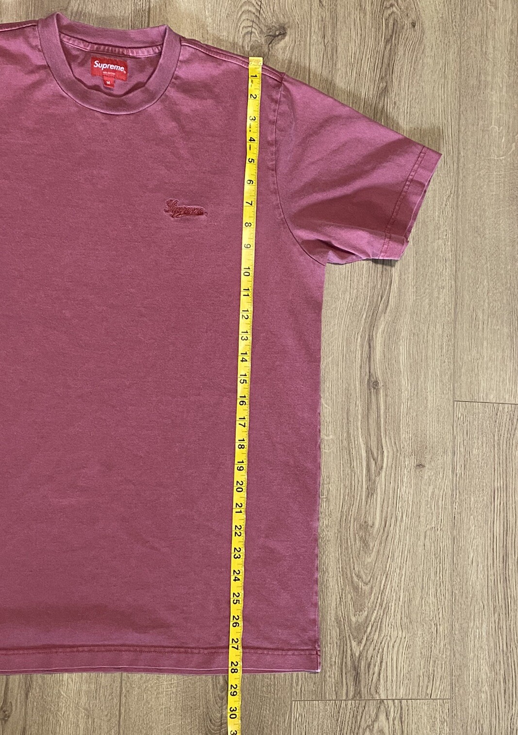 Supreme Overdyed Tee Brick Red SS16 Men's Size Medium Rare T-Shirt 2016 gallery