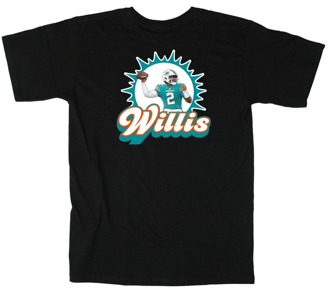 Malik Willis Logo Dolphins Shirt T-Shirt gallery
