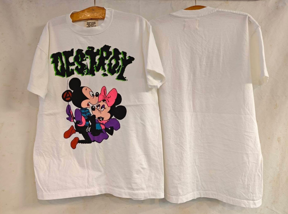 Mickey Minnie Mouse Seditionaries Vivienne Westwood DESTROY XL T-Shirt REPRINT