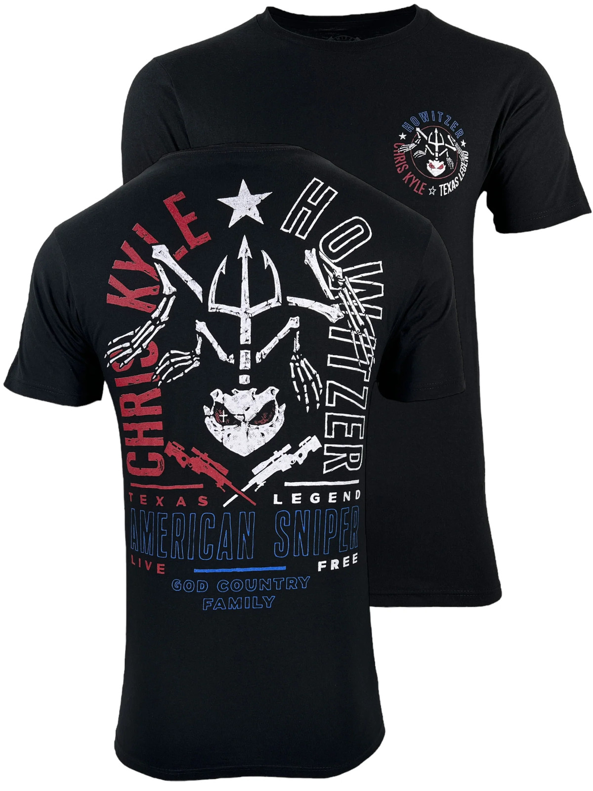 Howitzer Style Men’s T-Shirt Chris Kyle Bullfrog Military Grunt MFG