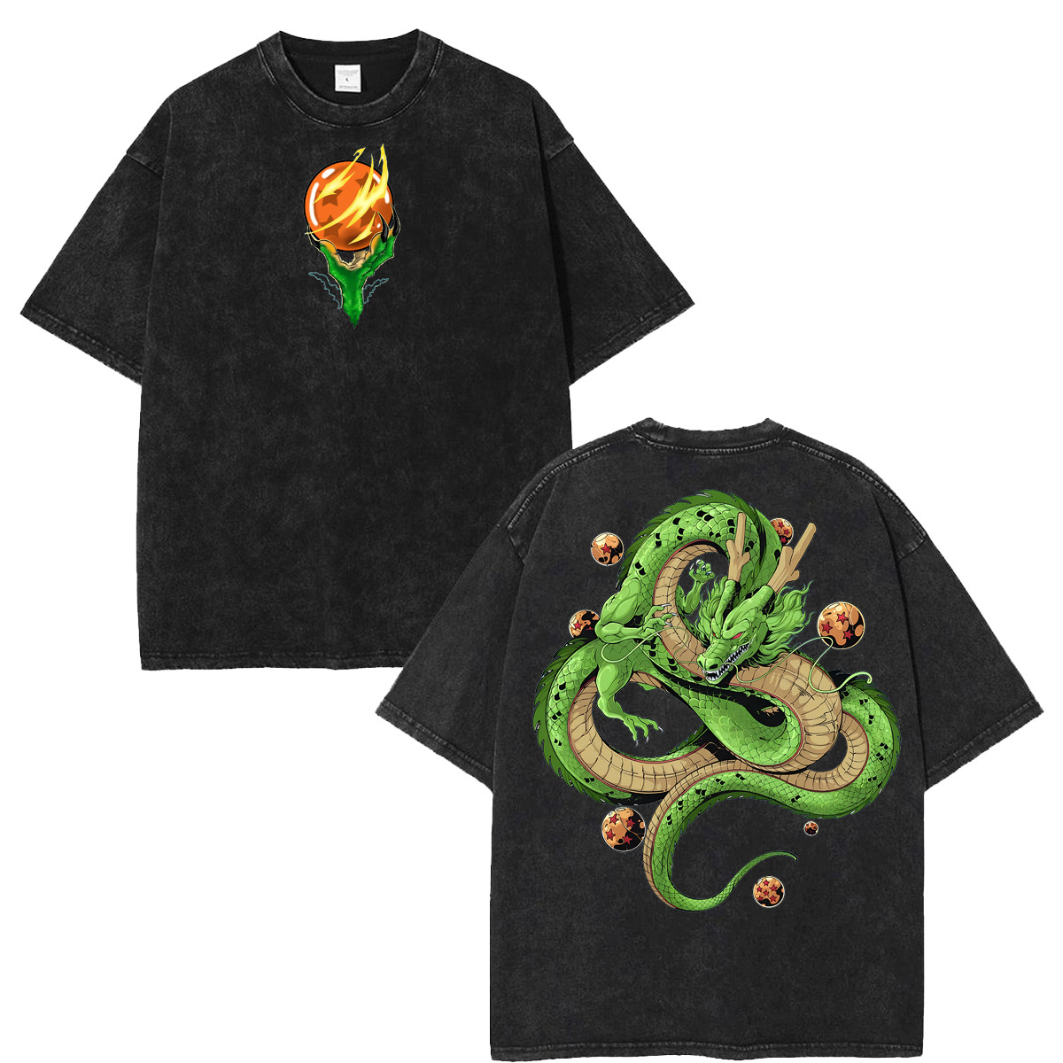 Drag0n Ball Retro Shenron Anime Fans And Lovers Streetwear Tshirt gallery