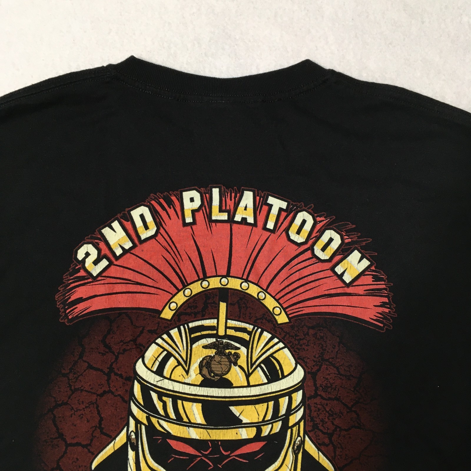 Second TO NONE 2ND Platoon Adult MEDIUM MARINE CORPS Black T Shirt gallery