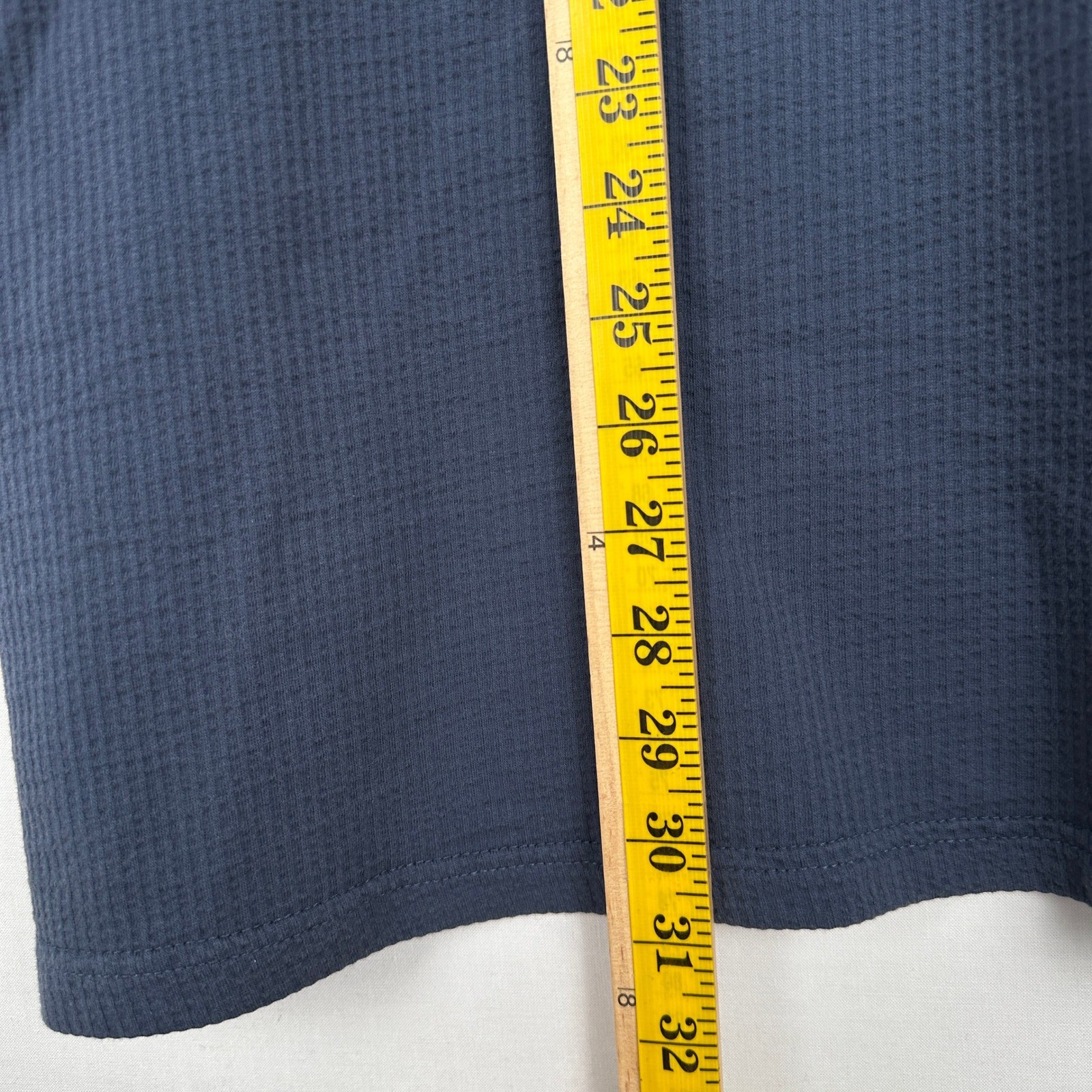 Common People Seersucker Pocket T Shirt Navy Blue Men's XL gallery