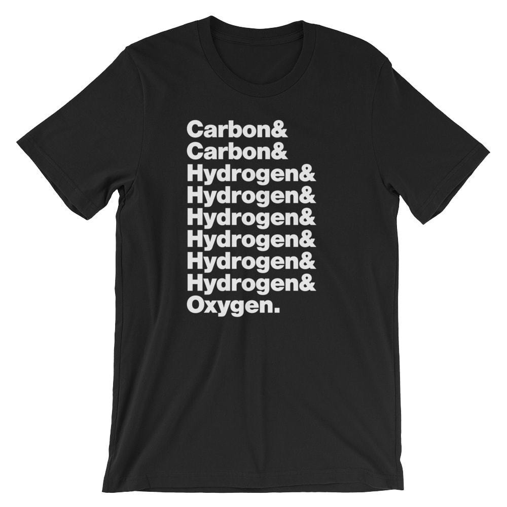 Alcohol T-Shirt. Black, White, Gray or Red Soft Cotton Tee.