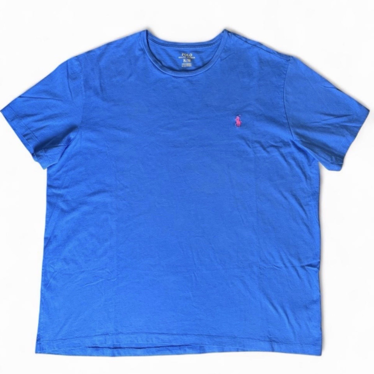 Polo Ralph Lauren men’s XL bright blue cotton t-shirt gallery