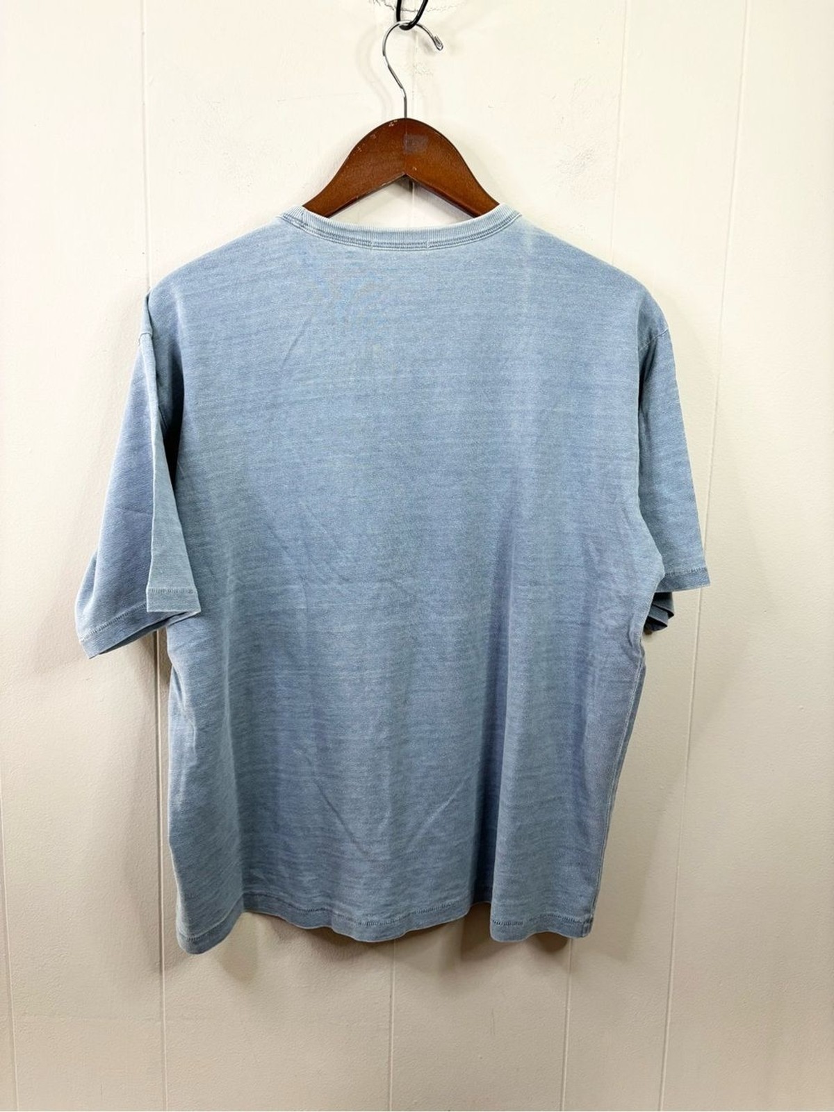 Buck Mason Indigo-Dipped Yuma 90s Boxy Pocket Tee size M new flaw gallery
