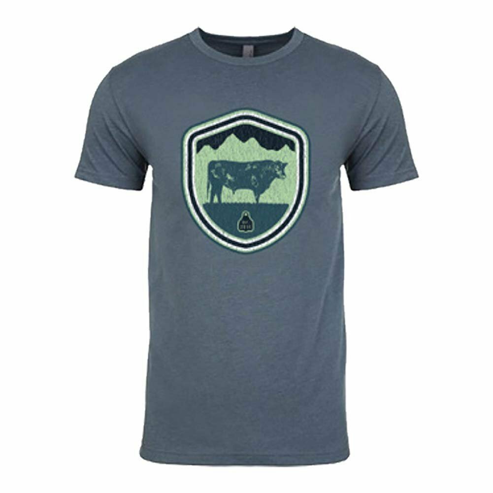 STS Ranchwear Men's Mint Crest Tee (Indigo) STS6210IN gallery
