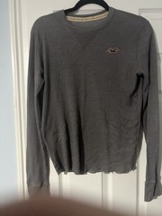 Vtg American Eagle Embroidered Waffle Thermal Long Sleeve Crewneck Tee Shirt L