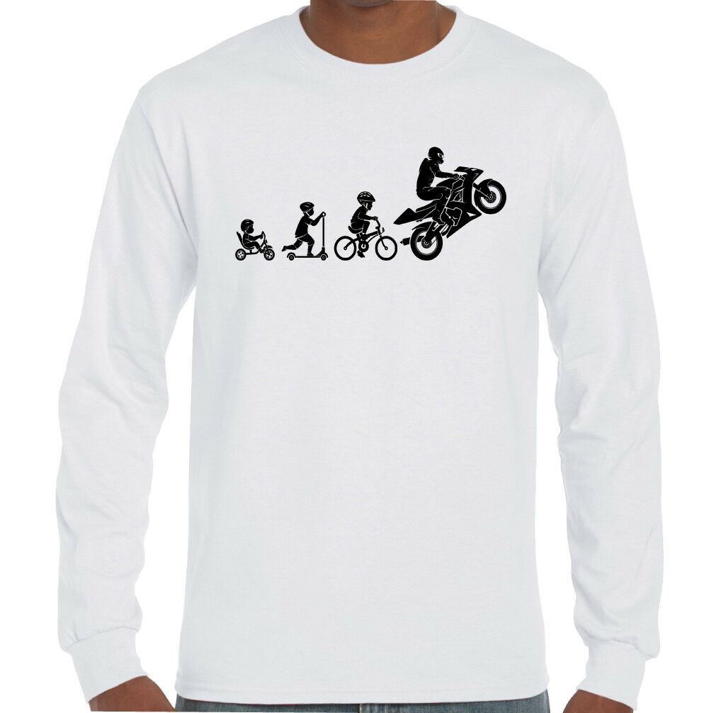 Motorbike Evolution – Mens Funny Superbike T-Shirt Motorcycle Sports Bike Biker