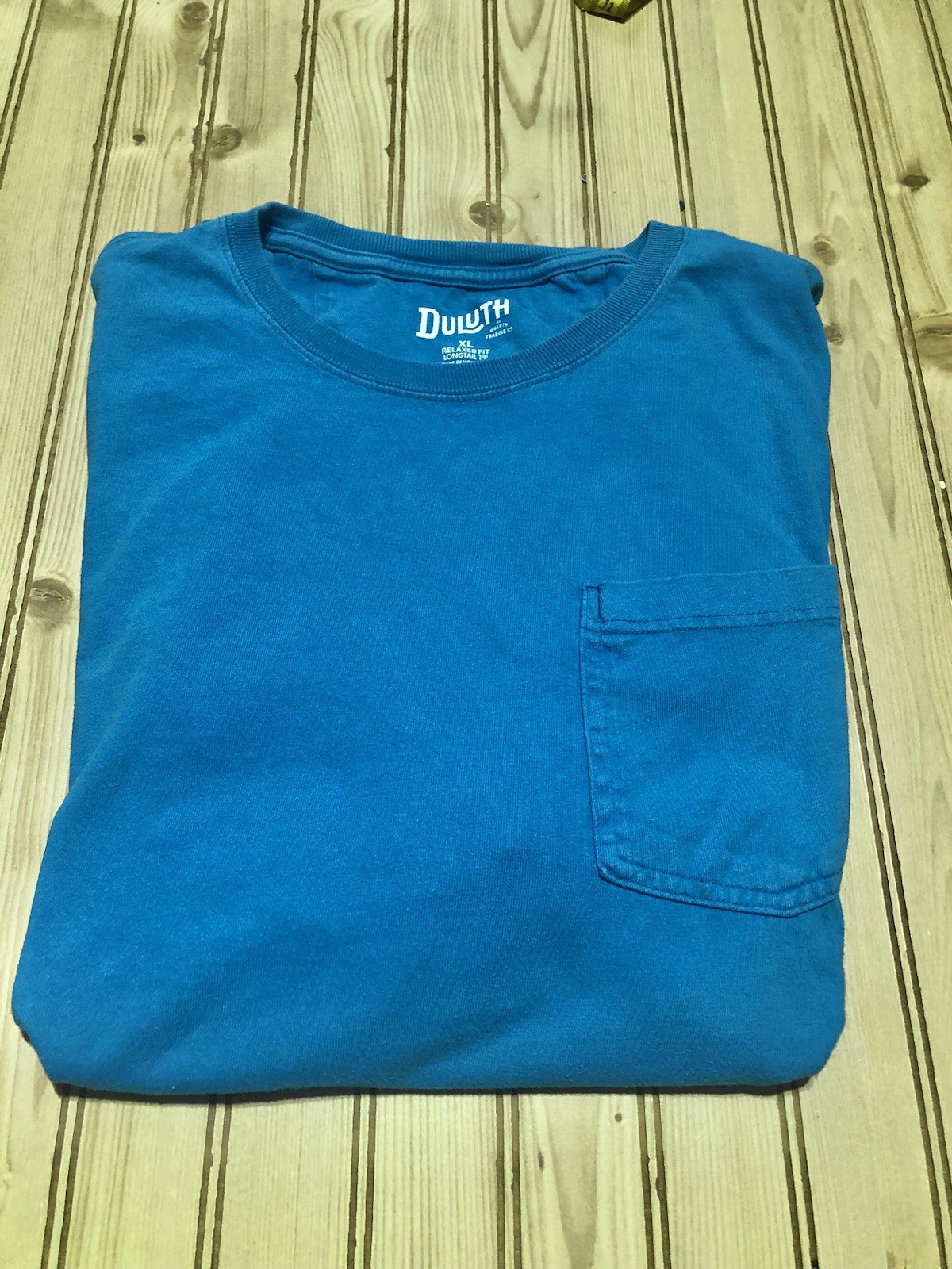 Duluth Trading Relaxed Fit Longtail T Short Sleeve Blue T Shirt Men's XL gallery