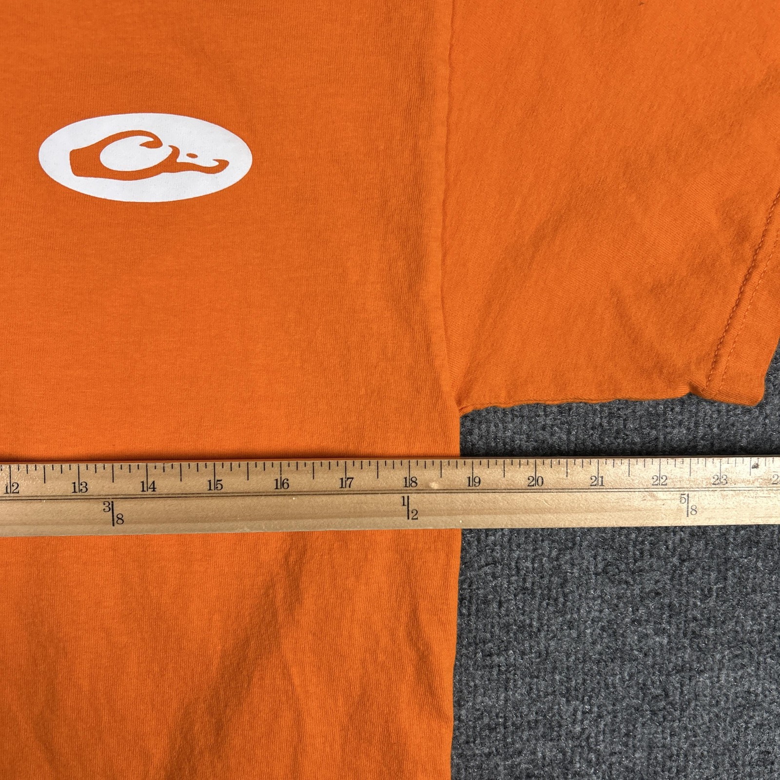 Drake Shirt Mens Medium Orange Logo Graphic Hunting Outdoor Cotton Tee gallery