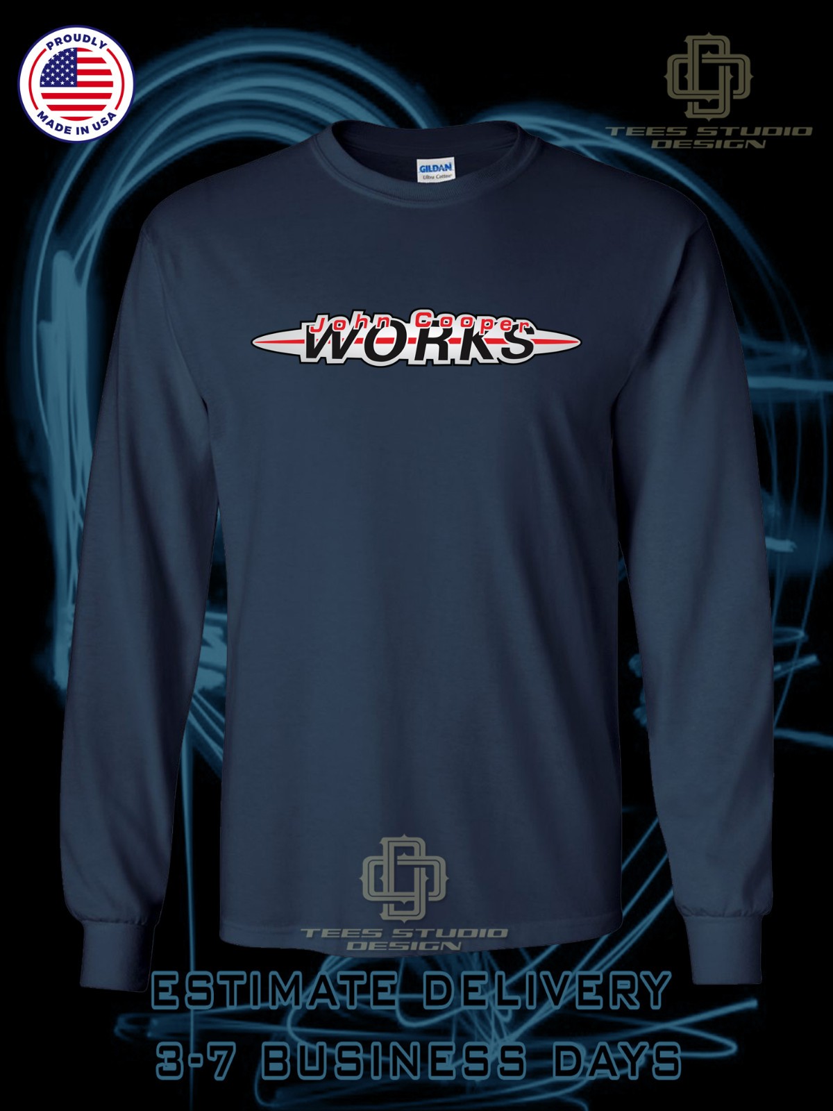 New Mini Cooper john cooper Works Logo Men's T-Shirt American Dotees T-Shirt gallery