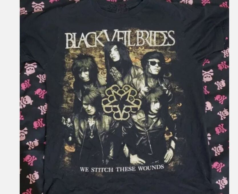 Veil Brides We Stitch These Wounds Cotton Black S-2345XL Unisex Shirt gallery