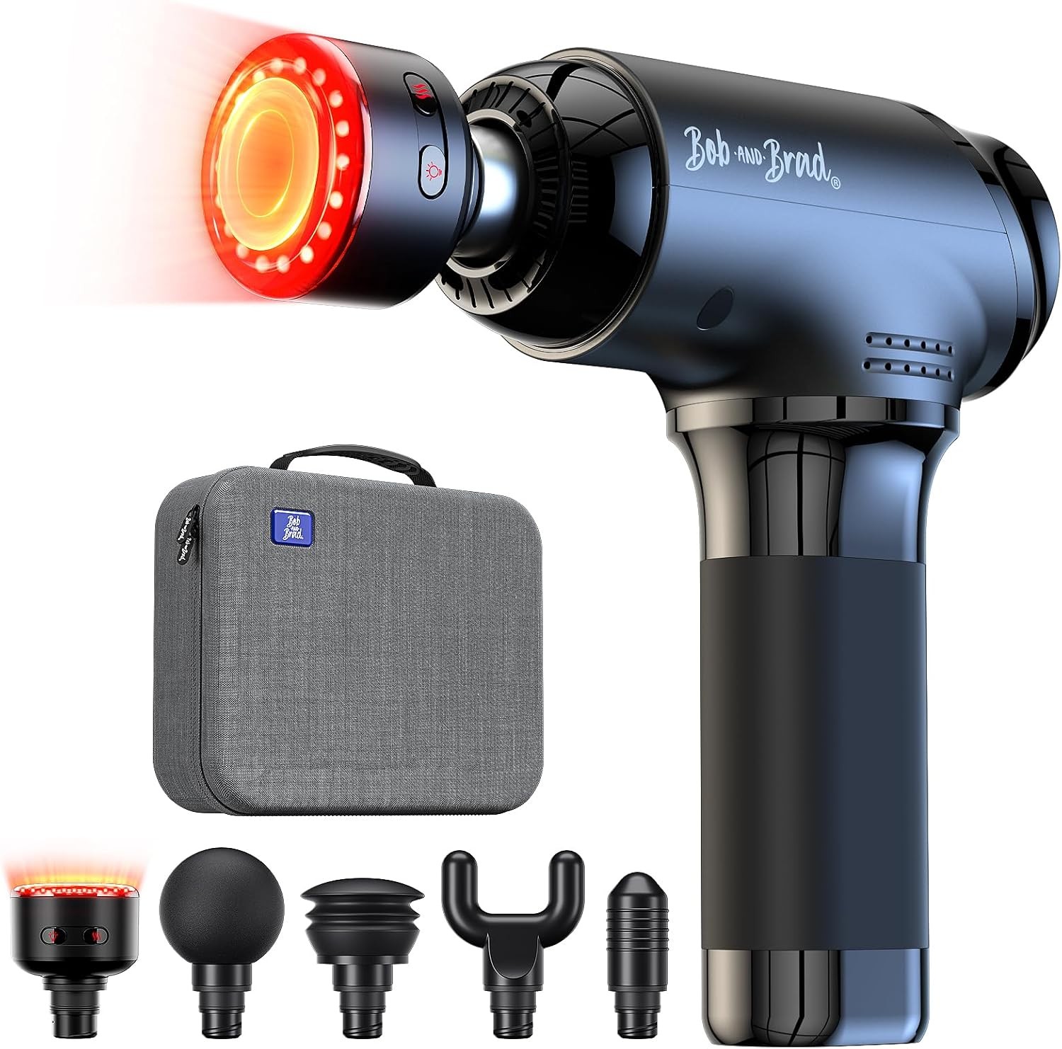 T2 Ultra Massage Gun with Red LED & Heat Therapy Muscle Deeper Relief Handheld