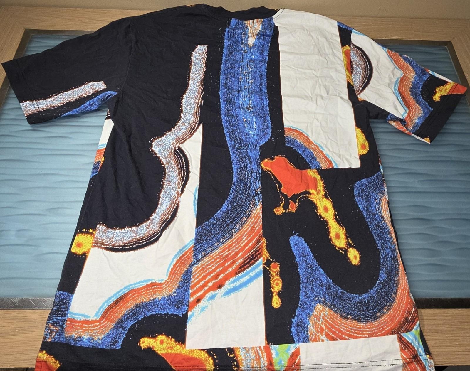 $521 Ambush Men's Black Cotton Multicolor Short Sleeve Crewneck T-Shirt Size L gallery