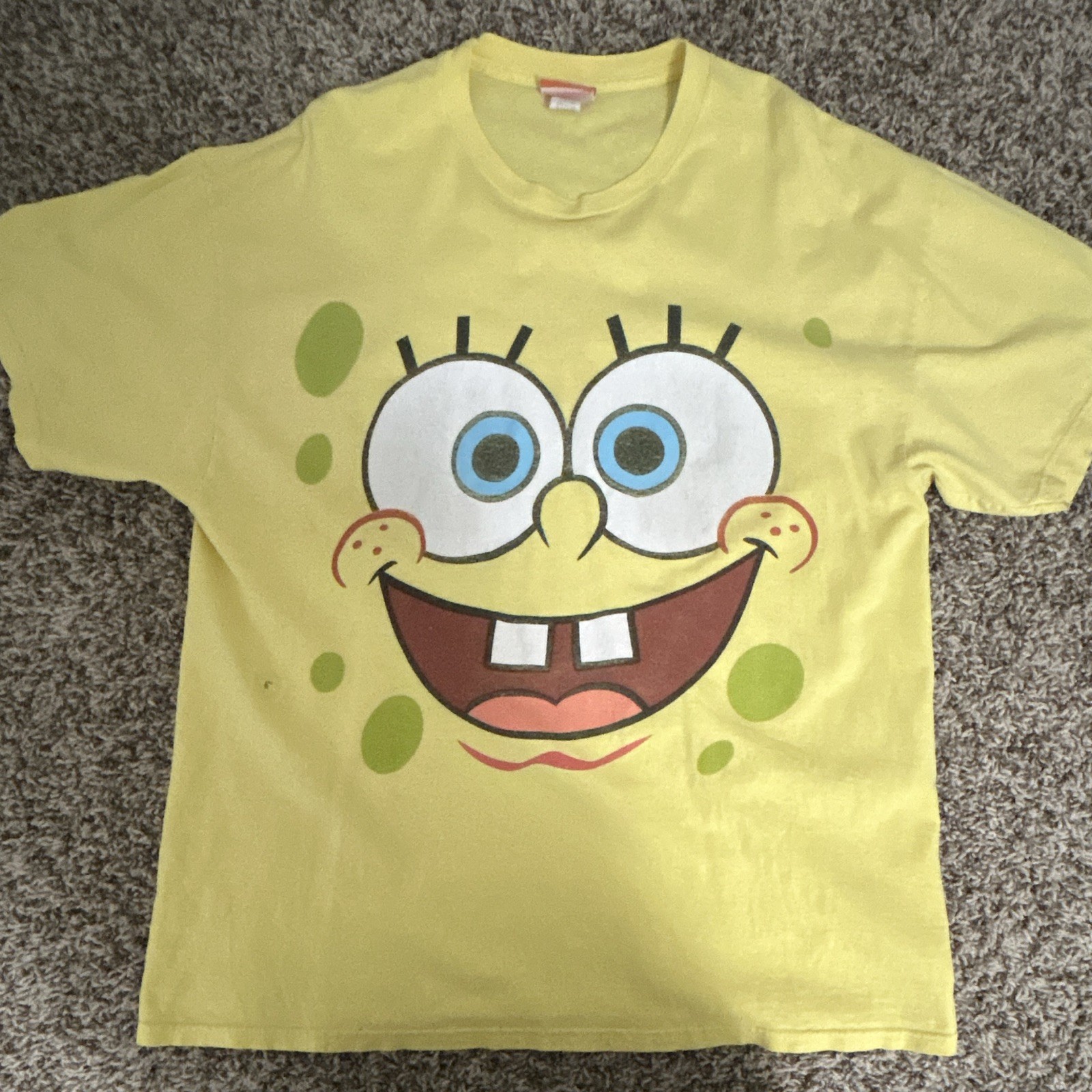 Vintage Nickelodeon SpongeBob SquarePants Promo T-Shirt Size XL Made in USA!