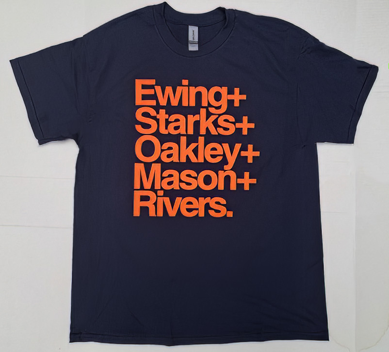 NYK 1994 Retro Names T Shirt, Patrick Ewing, John Starks, Oakley gallery