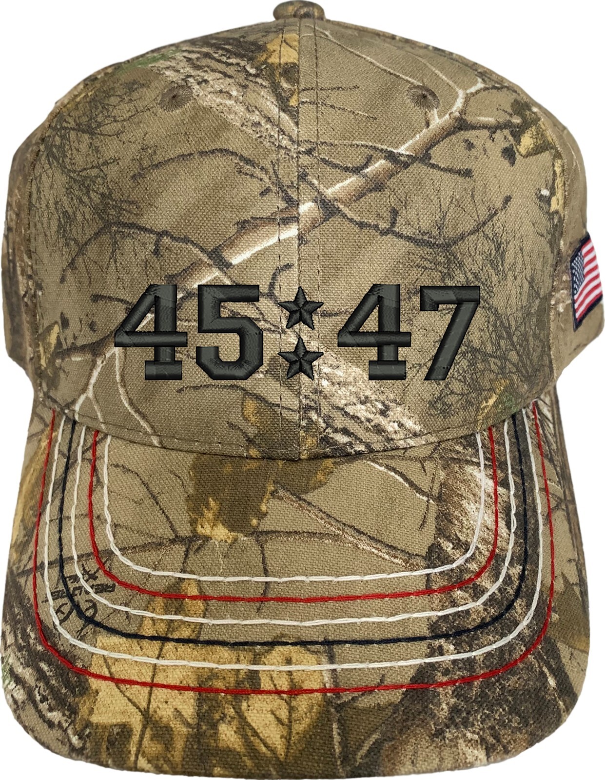 Trump Only 45/47 Embroidered Camo Structured Adjustable One Size Fits Most Hat gallery