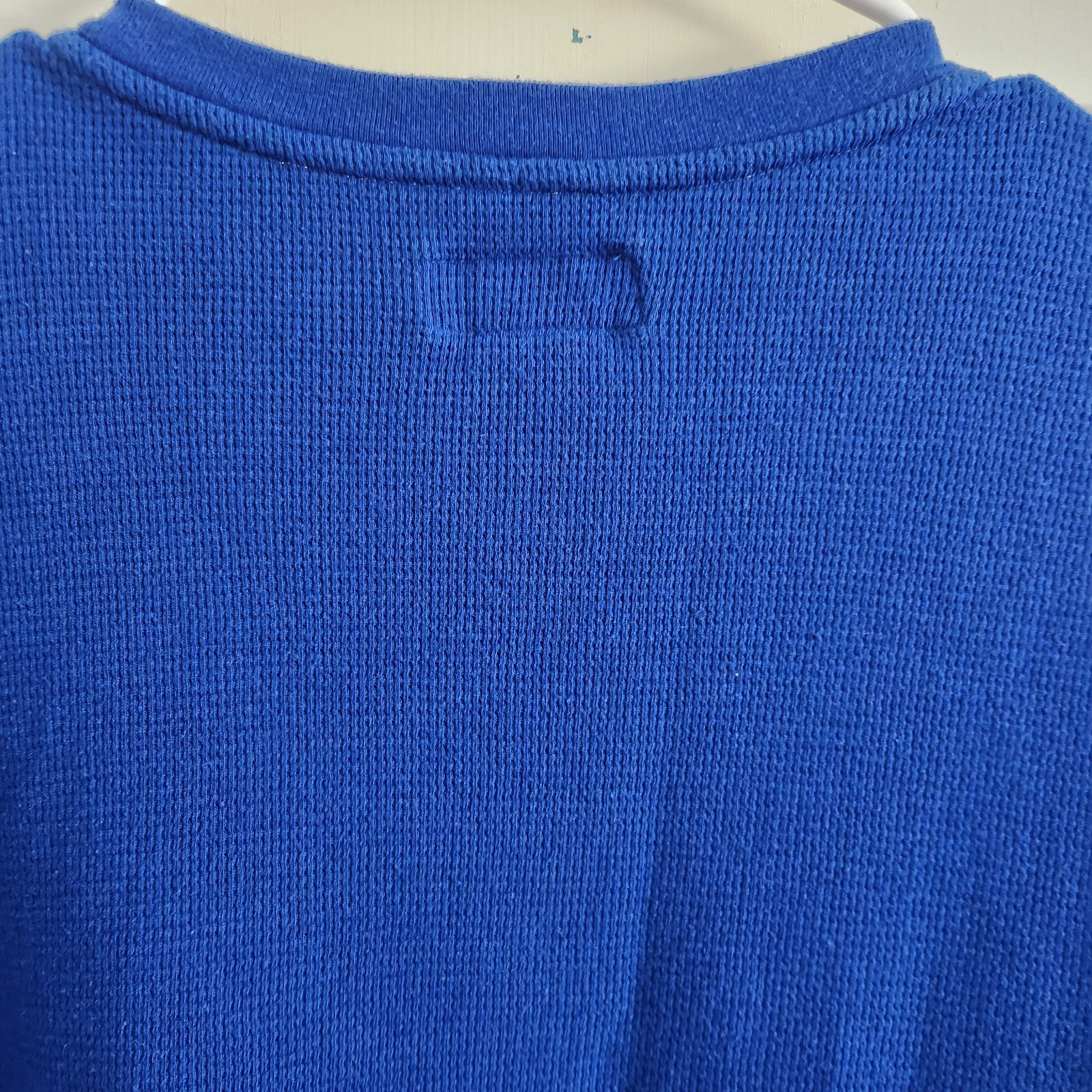 Polo Ralph Lauren Mens XL Blue Thermal Waffle Knit Long Sleeve Poly/Cotton Blend gallery