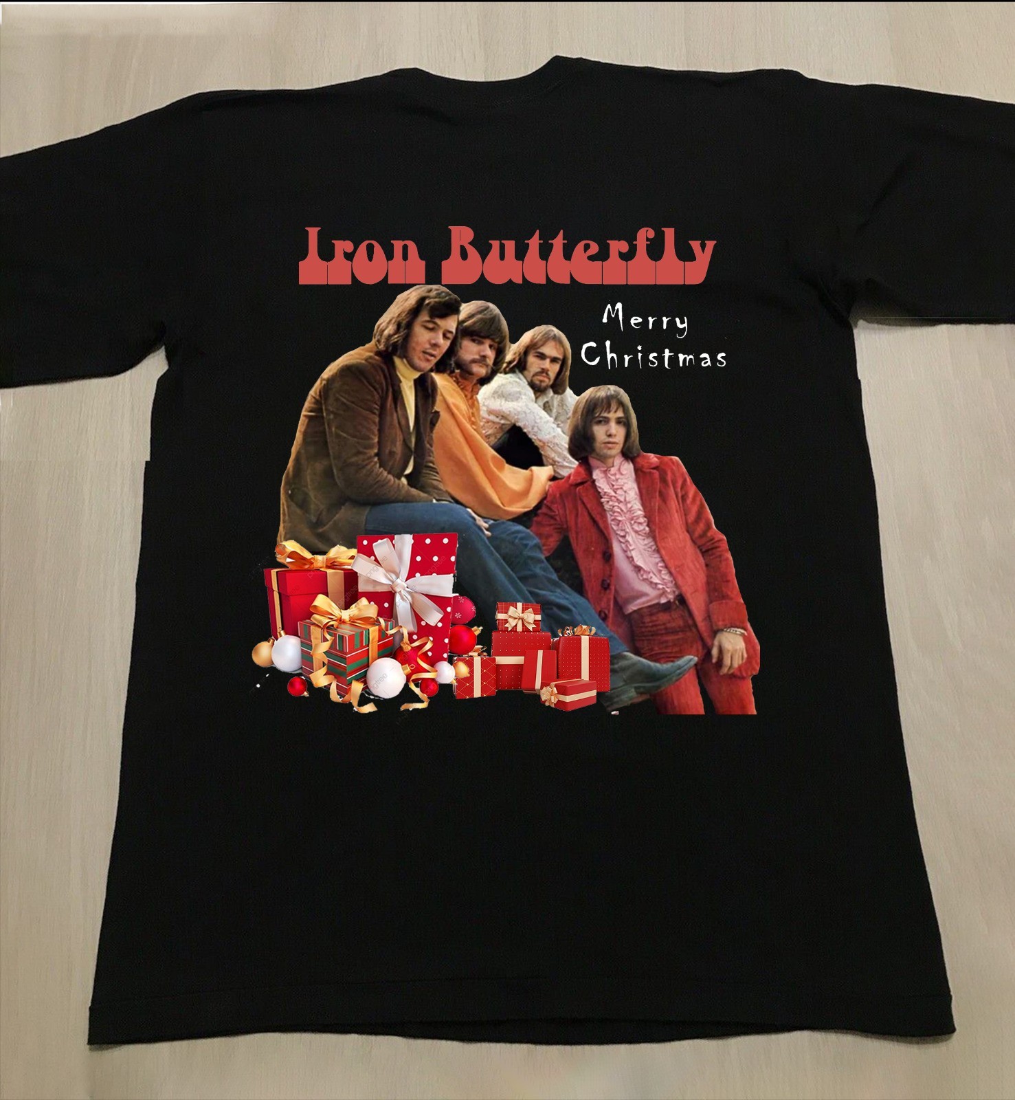 Iron Butterfly Band Merry Christmas Xmas Gift Unisex All Size BO953