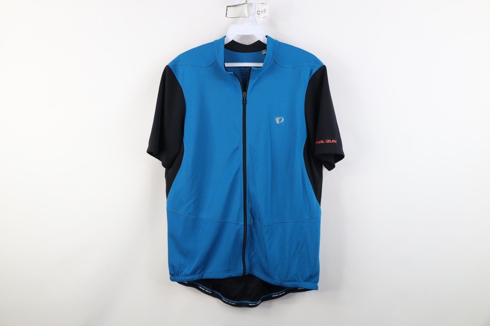 Pearl Izumi Select Mens Large Reflective Full Zip Bicycle Cycling Jersey Shirt