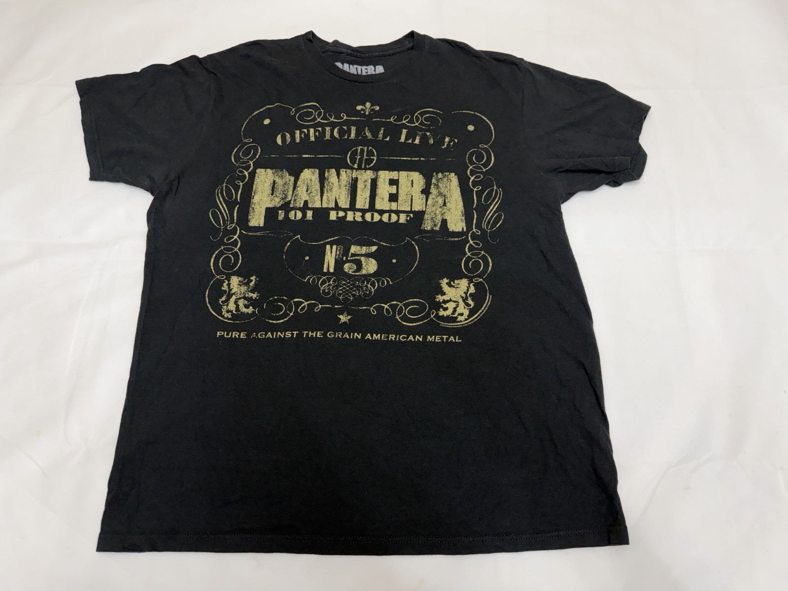 2010 Pantera 101 Proof No 5 Tshirt Metal Concert Graphic Tee Size XL