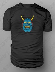 DEMON ONI MASK T-Shirt Japanese Folklore Halloween Scary Weird Tshirt S-XXL