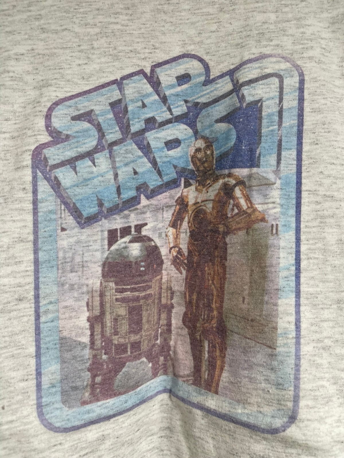 STAR WARS 1978 vintage iron on transfer T-Shirt R2D2 C3P0 Classic style logo XL gallery