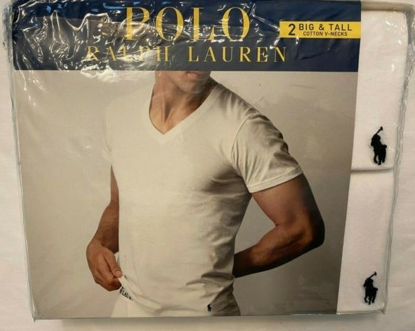 NWT Classic Fit Polo Ralph Lauren Tee T Shirts V or Crew – White or Color Cotton