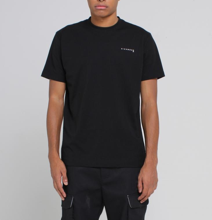 RICHMOND X Men’s Basic Short Sleeve T-Shirt UMA24144TS 1F Black Color