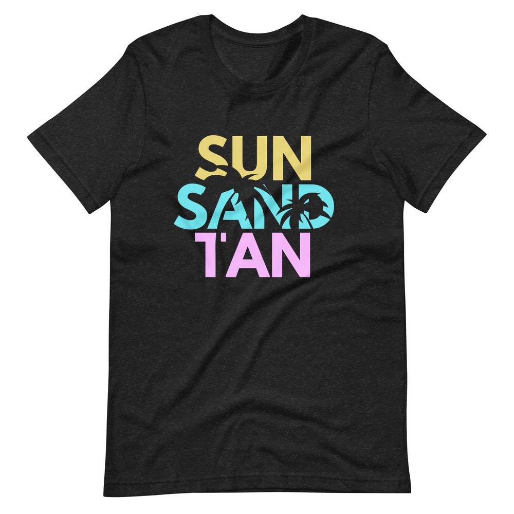 Sun Sand Tan Beach Lake Summer Vacation Unisex T-Shirt S,M,L,XL,2X,3X,4X