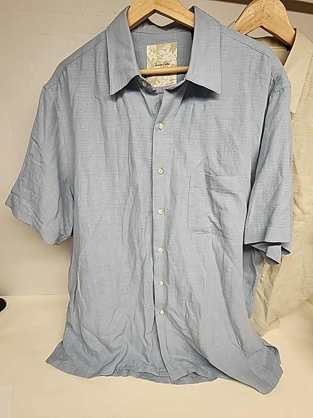 Tasso Elba Island - Teal Polo T-Shirt - Mens XL Lot Of 2 75% Silk 25% Linen gallery