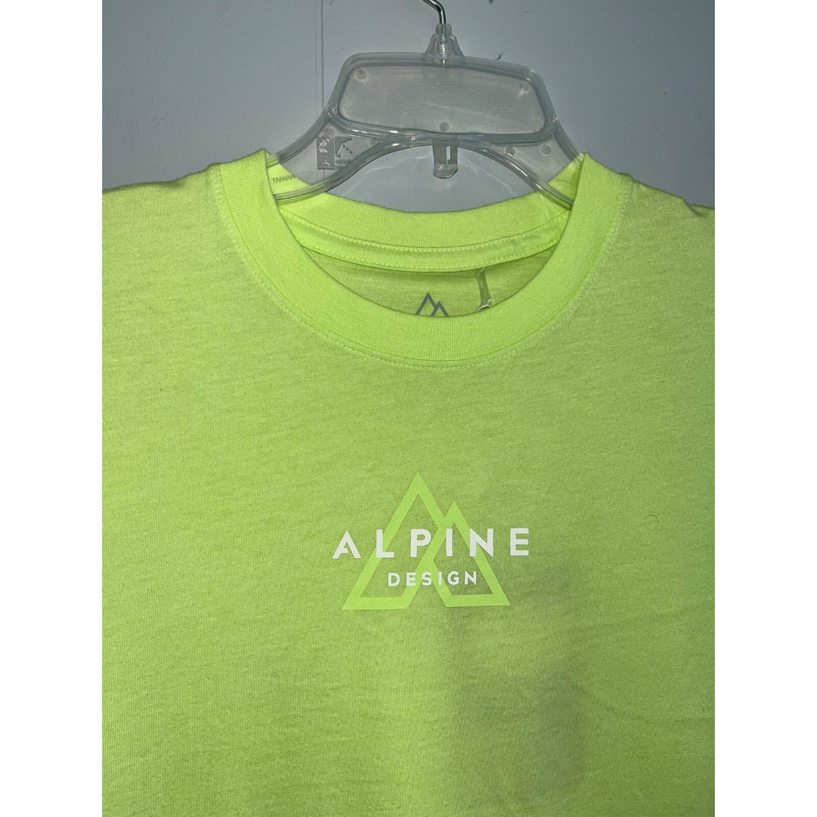 Alpine Design Men's Graphic Tee Lime Green Earth Africa World NWT Large 17008 gallery