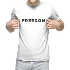 3X-LARGE Freedom White Tri-Blend T- Shirt Charlie Kirk Unisex