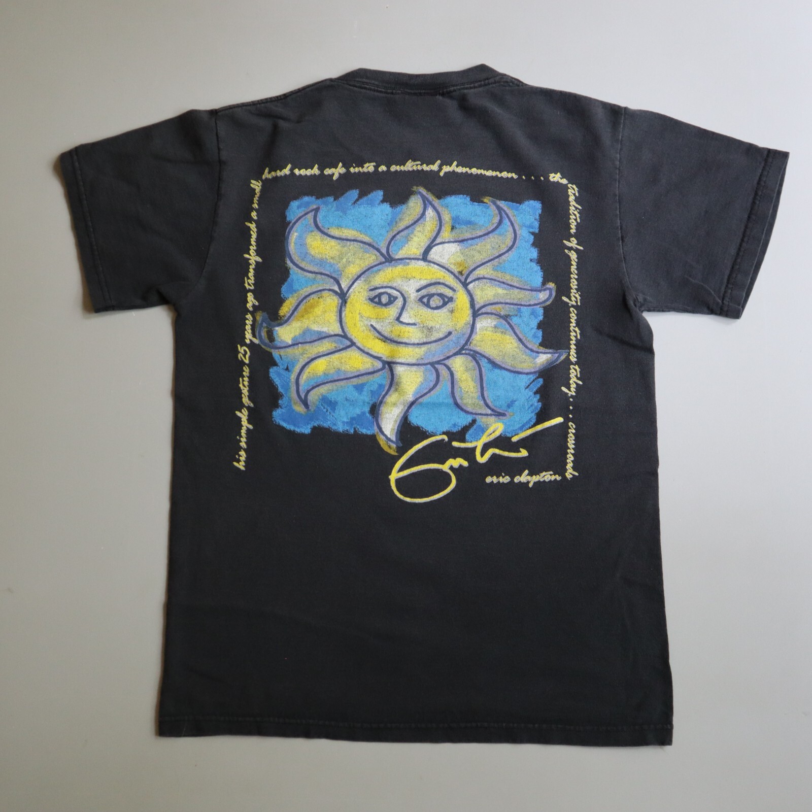 Hard Rock Cafe Shirt Adult Small Black Signature Series Eric Clapton Destin S