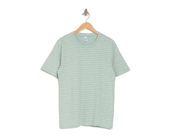 Alternative Men's Soft Simple T-Short Capri Blue Drip Stripe Color Size M 00773 gallery